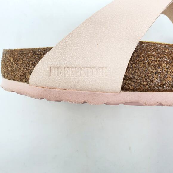 Birkenstock Gizeh Vegan Light Rose BirkiBuc Thong Sandals Size 39 US 8-8.5 - Picture 9 of 11